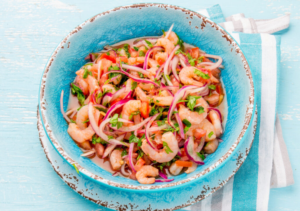 Deliciosa receta de ceviche de camarón con chile habanero Hyfood