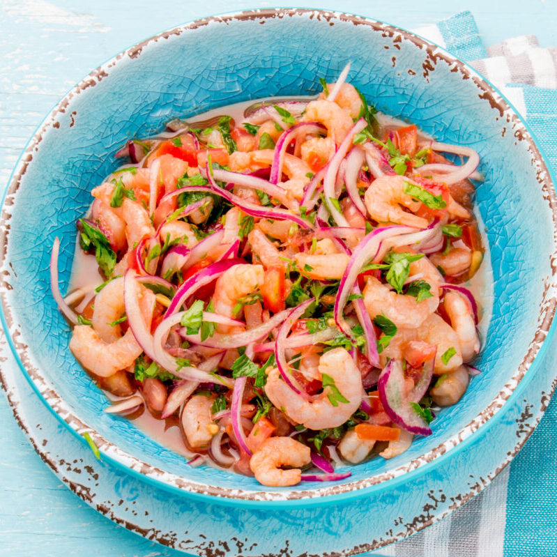 Deliciosa receta de ceviche de camarón con chile habanero Hyfood